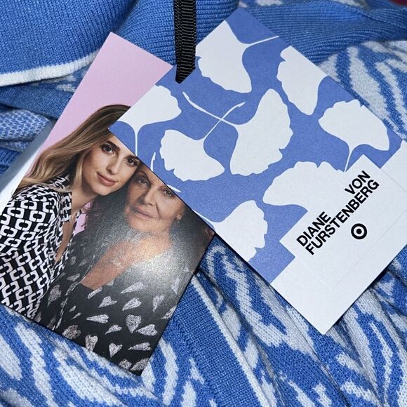 👩‍🎨 DVF 4 Target🎯 Collared Sea🌊Twig wrapdress👗NWT SoldOut. Gorgeous Luxury. - Picture 11 of 17